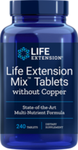 MAKE OFFER! 2 Pack Life Extension Mix Tablets Without Copper 240 tabs image 1