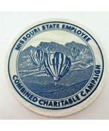 Coaster Missouri State Employee Campaign Hot Air Balloon Marble Vintage  - £11.26 GBP