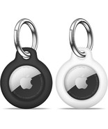 2 Pack Holder Air Tag Case with Keychain Anti Scratch Airtags Key Chain ... - £16.72 GBP