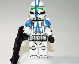 501st Jet Clone Trooper Star Wars Building Minifigure Bricks US - £5.59 GBP