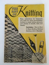 The Art of Knitting Vintage Booklet 1956 Eleven Basic Stitches Abbreviation Guid - £4.78 GBP