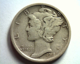 1918-D MERCURY DIME VERY FINE / EXTRA FINE+ VF/XF+ VERY FINE / EXTREMELY... - $33.00