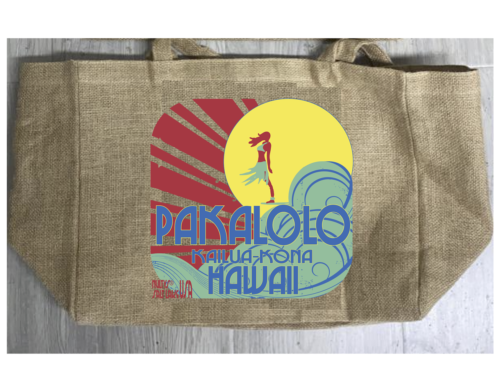 HAWAIIAN KONA GOLD BURLAP TOTE BAG marijuana pot leaf storage purse reus... - $18.95