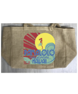 HAWAIIAN KONA GOLD BURLAP TOTE BAG marijuana pot leaf storage purse reus... - $25.91 CAD