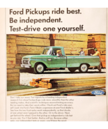 1966 Ford Pickup Truck Advertisement Automobilia Twin I-Beams Vintage DWF27 - $551.07 MXN