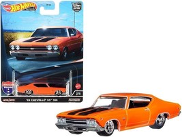 1969 Chevrolet Chevelle SS 396 Orange with Black Stripes &quot;American Scene&quot; &quot;Car - £16.20 GBP