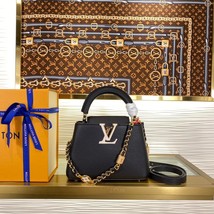 Lv Louis Vuitton Capucines Mini Handbag Black - £3,411.81 GBP