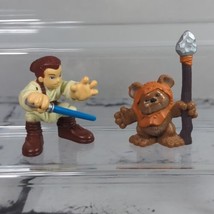 Hasbro Star Wars Galactic Heroes Mini Figures Lot Ewok of Endor Obi-Wan ... - $11.88