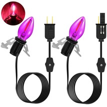 Accessory Cord With 1 Led Light Bulb, Blow Mold Light With C7 Lamp, Blac... - £19.59 GBP
