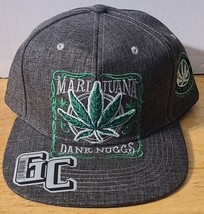 Marijuana Leaf Dank Nuggs Cannabis Weed Pot Snapback Baseball Cap Hat - £12.07 GBP