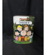 Vintage Cheinco 1966 Peanuts Metal Trash Can, Charlie Brown Snoopy Lucy ... - $24.99