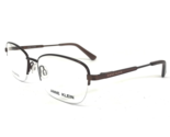 Anne Klein Brille Rahmen AK5081 200 MOCHA Brown Rund Halbe Felge 54-17-135 - $69.55