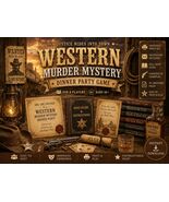 WESTERN Murder Mystery dinner PARTY.Instant Download. | Printable Game |... - $16.95