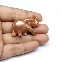 Small Copper Elephant for Astrology Lal Kitab and red book remedies - $33.25