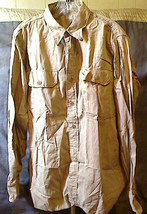 1946 Early New Pattern US Army ROTC Khaki Longsleeve Shirt 15 1/2 x 35 No Holes - £11.97 GBP