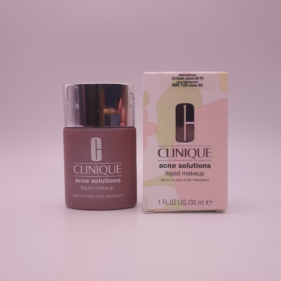 Clinique Acne Solutions Liquid Makeup Foundation 12 FRESH CLOVE (D-P) - $17.86