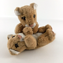 Fiesta Playful Lion Cub Baby Pair 7&quot; Plush Stuffed Animal Twin Toy Realistic - £20.86 GBP