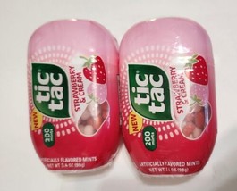 Tic Tac Strawberry and Cream (2) 200 Count 3.4 oz Each - £11.84 GBP