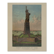 1885 Statue of Liberty Enlightening the World Poster Matte Wall Art Print - £12.70 GBP+