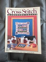 Cross Stitch &amp; Country Crafts Magazine Sept Oct 1988 Autumn Wreath 38 Pr... - $12.34