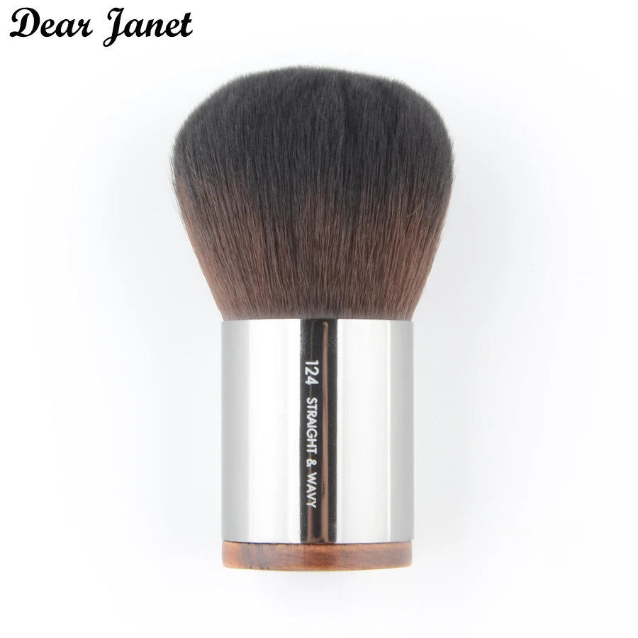 1 piece Portable Powder contour Makeup brush #124 Kabuki brush Natural wood synt - £24.48 GBP