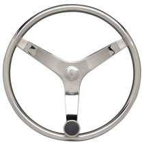 Uflex - V46 - 13.5&quot; Stainless Steel Steering Wheel w/Speed Knob [V46] - £117.94 GBP