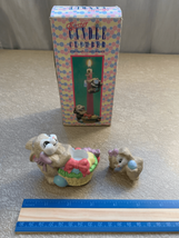 Easter Bunny Candle Climber-Giftco Porcelain Candle Holder EUC in Box - $8.79