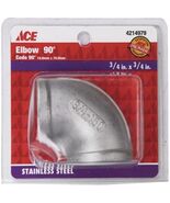 Smith-Cooper International Female Elbow 90 3/4&quot; Ss, Smith-Cooper Interna... - €17,94 EUR