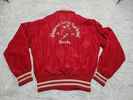 Chippewa Valley High School Big Reds MI Bomber M Jacket 70s 1976-77 Band... - $17.43