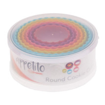 Appetito Double Sided Round Cookie Cutter 6pcs - Multicolor - £14.60 GBP