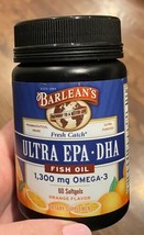 Barlean&#39;s Fresh Catch Ultra EPA-DHA 60 Softgels - $29.91
