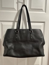Kate Spade Women’s Purse Handbag Shoulder Tote Large Black Evangeline Pa... - $49.49