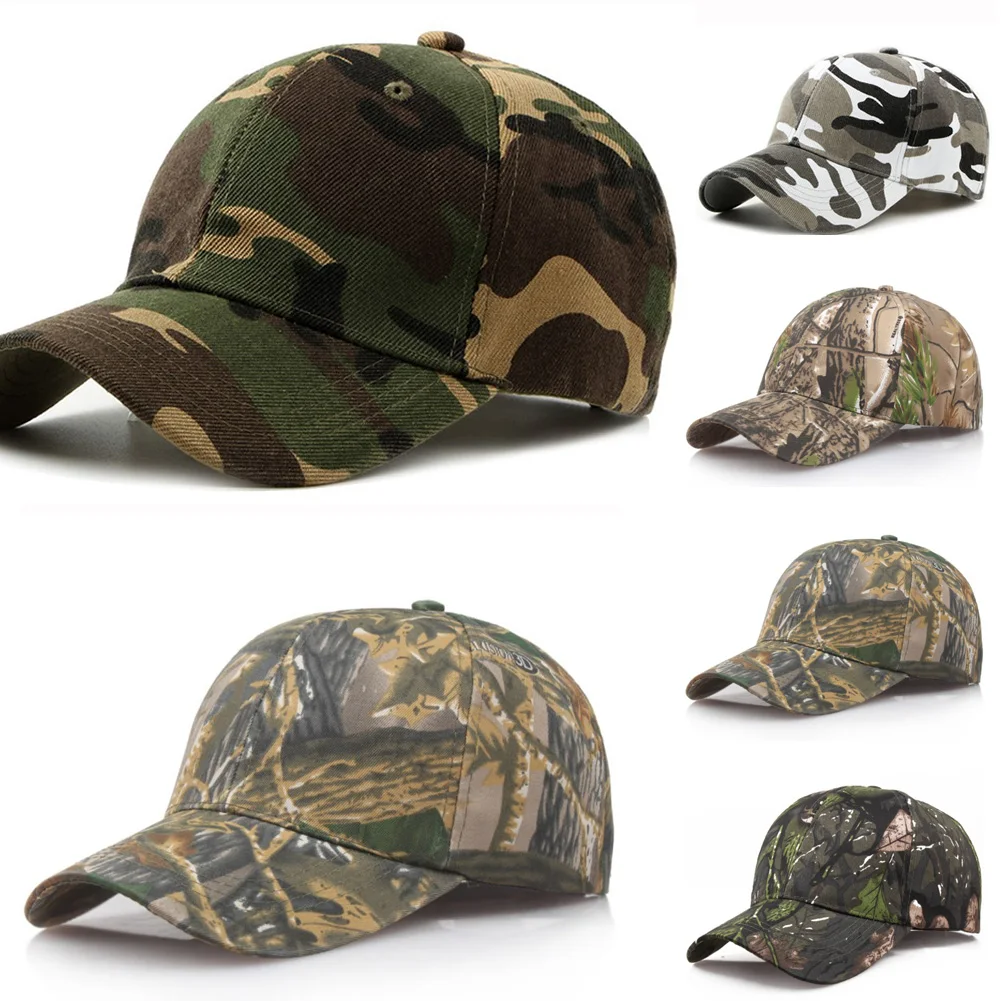2022 Men Camouflage Military Adjustable Hat Camo Hunting Fishing Army Baseball - £15.48 GBP