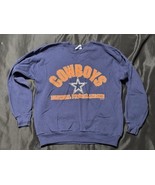 Vtg. 1996 Cowboys NFL Sweatshirt Mens M Navy Blue Hanes Active Wear  Mad... - $30.00