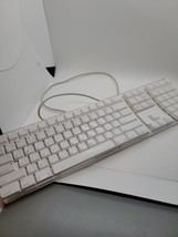 Apple A1048 Wired Usb Keyboard - White Tested Works - £19.98 GBP