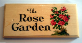 The Rose Garden Sign, Nanny Gift Mothers Day Shed Allotment House Name M... - £8.94 GBP