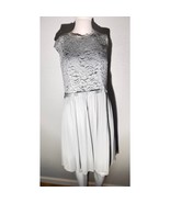 Light gray lace chiffon dress - €27,38 EUR