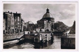 Postcard RPPC Singel Met Luth Kerk Amsterdam Holland Netherlands - £2.84 GBP