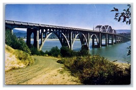 Alsea River Bridge Highway 101 Waldsport Oregon OR UNP Chrome Postcard K16 - £2.76 GBP