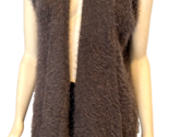 Urban Outfitters Sleeveless Shawl Collar Eyelash Knit Vest Grey One Size - $18.99