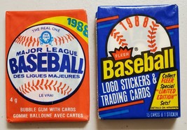 1988 OPC &amp; 1988 Fleer Baseball Lot of 2 New Sealed Unopened Packs-* - £11.49 GBP