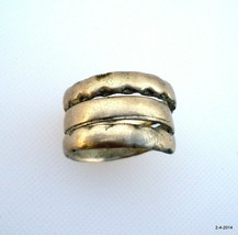 old silver ring vintage antique ethnic tribal belly dance jewelry - £62.82 GBP