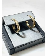 Vintage Italy 14k Yellow Gold Hoop Earrings  - $250.00