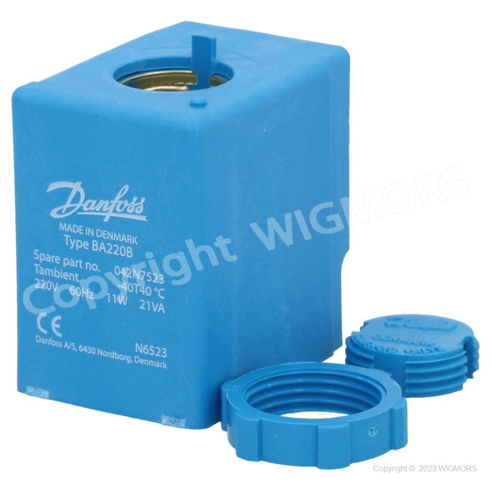Coil Danfoss BA220B  11W 220V 60Hz IP00  042N7523 - $48.03