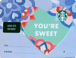 Starbucks Mini Valentine&#39;s 2022 You&#39;re Sweet Boys Issue Card New No Value - £1.59 GBP