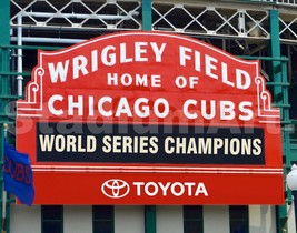 Chicago Cubs Wrigley Field World Series Champions Marquee Sign 48x36-8x1... - £19.97 GBP+