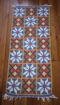 Vintage 100% Wool Geometric Antique Turkish Kilim Prayer Rug Runner Wall Hanging - £118.50 GBP