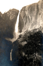Yosemite Falls At The River California 1915 Real Photo Postcard Rppc Antique - £4.45 GBP