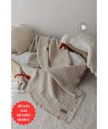 Beige Muslin 4-Ply Muslin Baby &amp; Kids Muslin Blanket 100% Cotton 110x110cm - £27.52 GBP