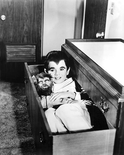 Primary image for The Munsters Butch Patrick Lying in Coffin 8x10 HD Aluminum Wall Art